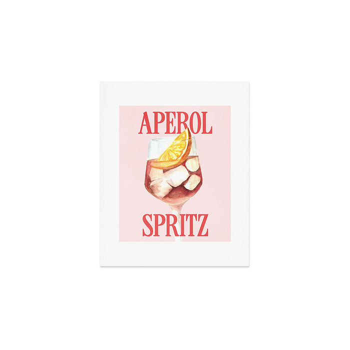 Aperol Spritz: Retro Classic Cocktail 01 Art Print Gallery Image 1