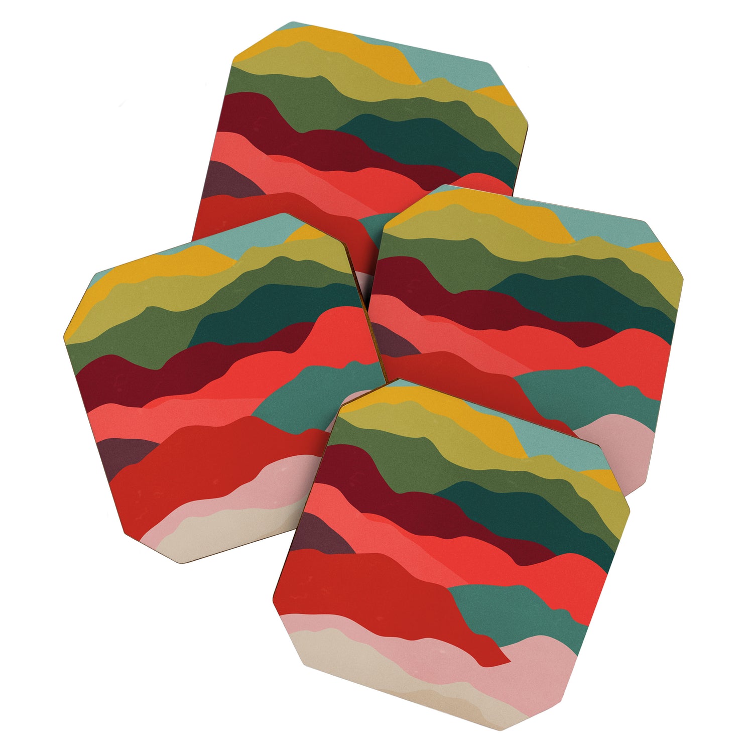 Art Clouds: Mid Century Edition Coaster Gallery Image 1