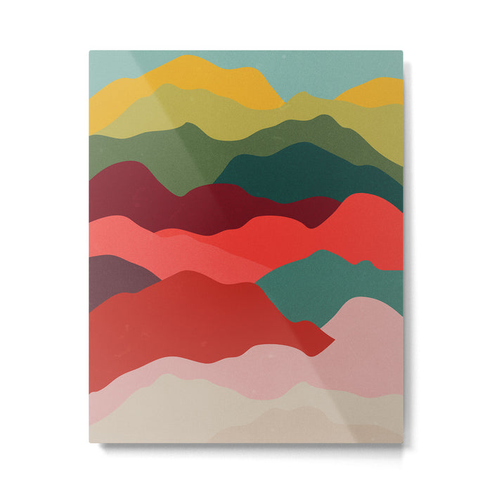Art Clouds: Mid Century Edition Metal Print Gallery Image 1