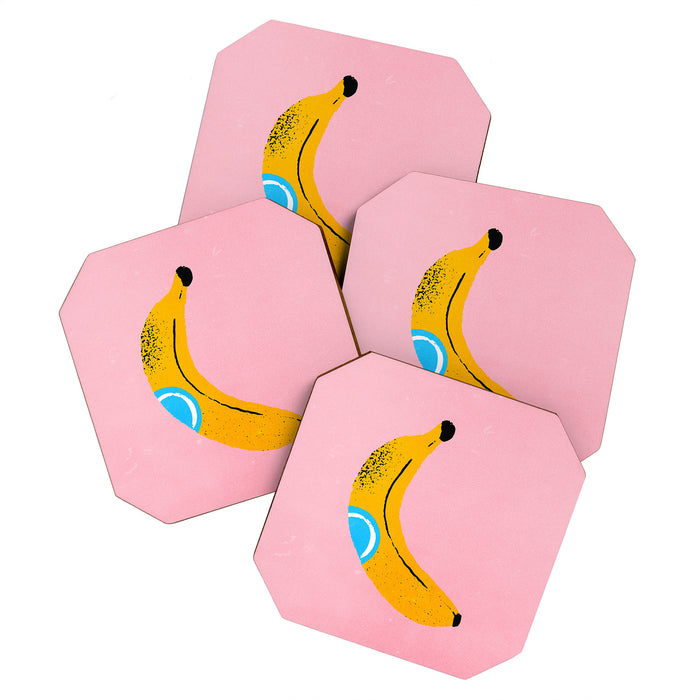 Banana Pop Art Coaster Gallery Image 1