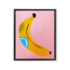 Banana Pop Art Framed Canvas Print Gallery Image 6