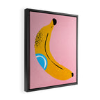 Banana Pop Art Framed Canvas Print Gallery Image 2