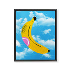 Banana Pop Art: Sky Edition Framed Canvas Print Gallery Image 8