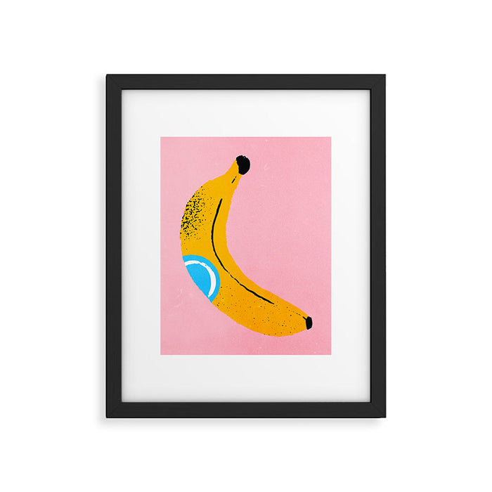 Banana Pop Art Framed Art Print Gallery Image 1