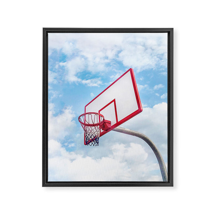 Basketball Court | Venice Beach, Los Angeles, California Framed Canvas Print Gallery Image 1