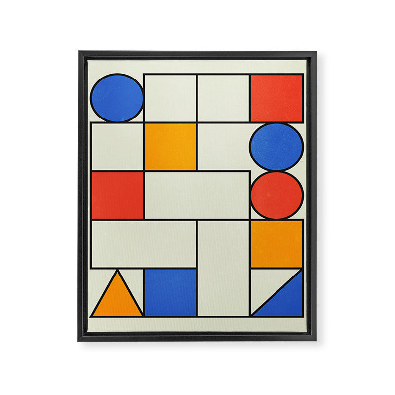 Bauhaus Blocks 02 Framed Canvas Print Gallery Image 6