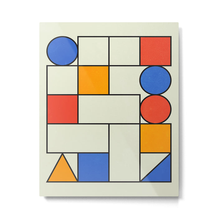 Bauhaus Blocks 02 Metal Print Gallery Image 1