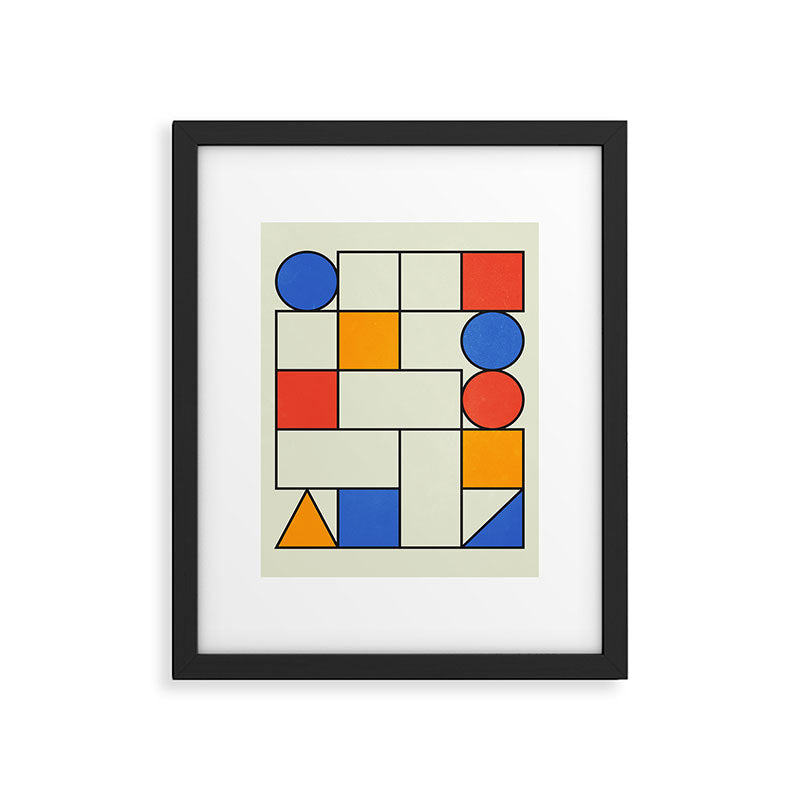 Bauhaus Blocks 02 Framed Art Print Gallery Image 5