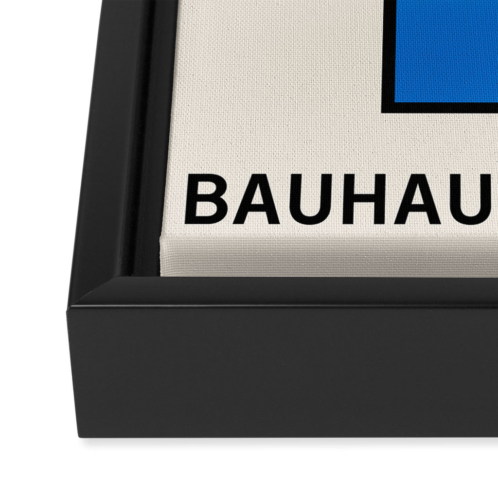 Bauhaus Blocks Framed Canvas Print Gallery Image 3
