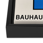 Bauhaus Blocks Framed Canvas Print Gallery Image 3