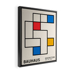 Bauhaus Blocks Framed Canvas Print Gallery Image 2