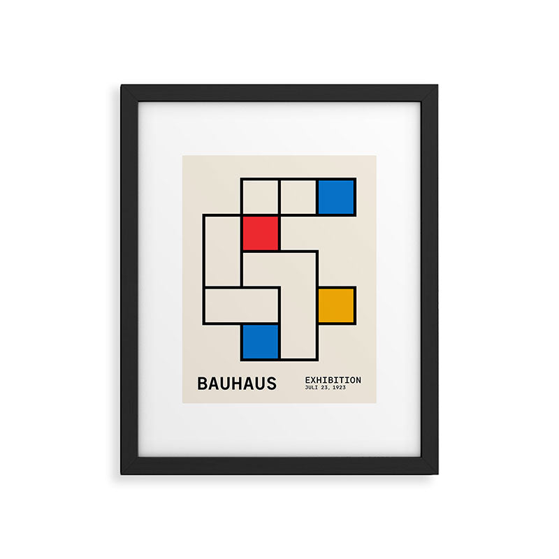 Bauhaus Blocks Framed Art Print Gallery Image 5