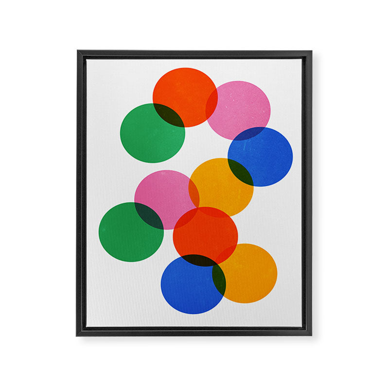 Bauhaus Circle Study Framed Canvas Print Gallery Image 6