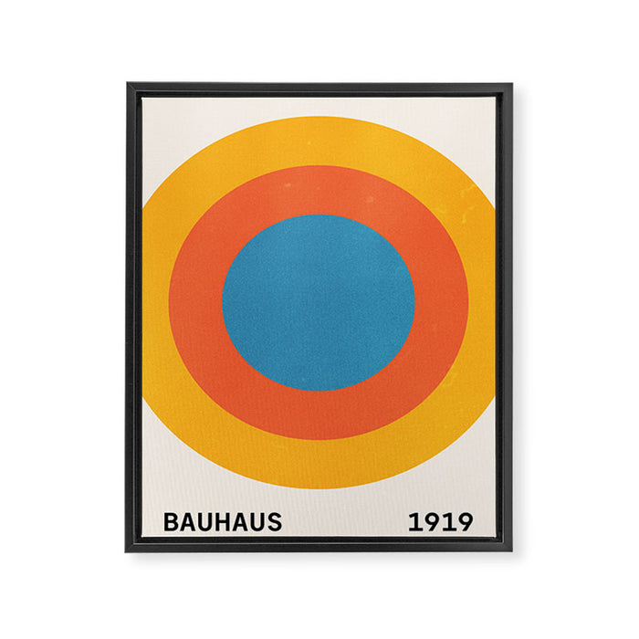 Bauhaus Circles: 1919 Exhibition Framed Canvas Print Gallery Image 1
