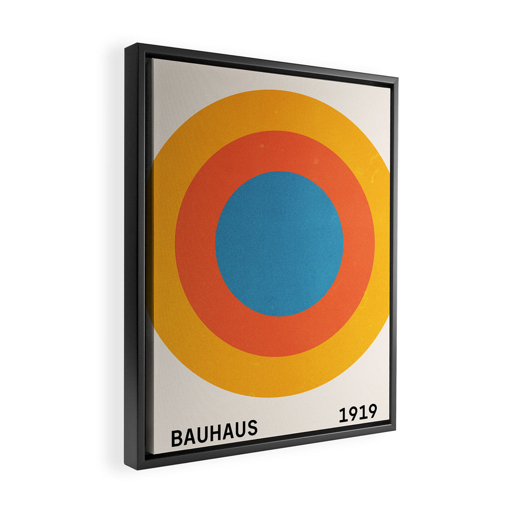 Bauhaus Circles: 1919 Exhibition Framed Canvas Print Gallery Image 2