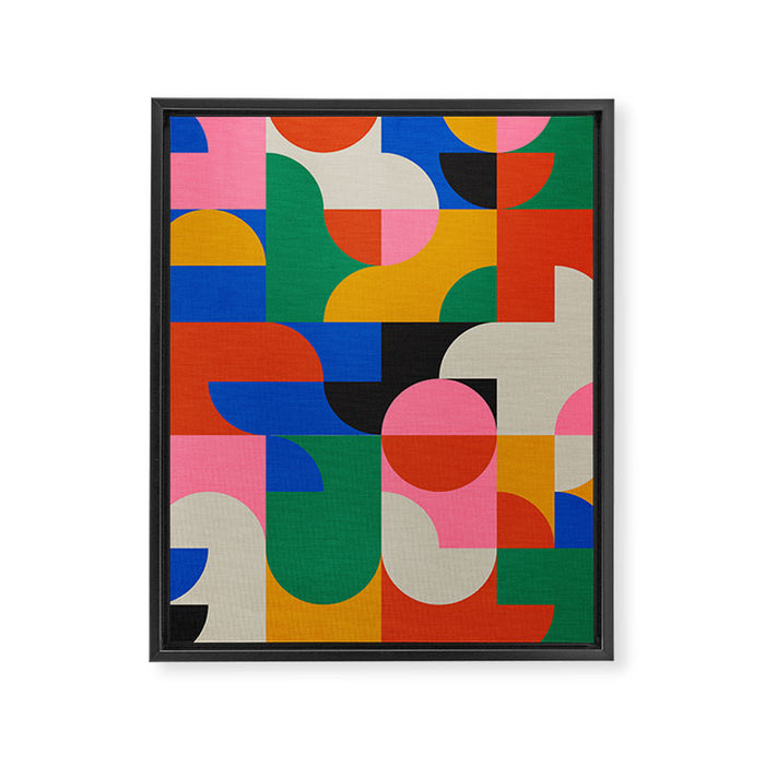 BAUHAUS PATTERN STUDY 01 Framed Canvas Print Gallery Image 1
