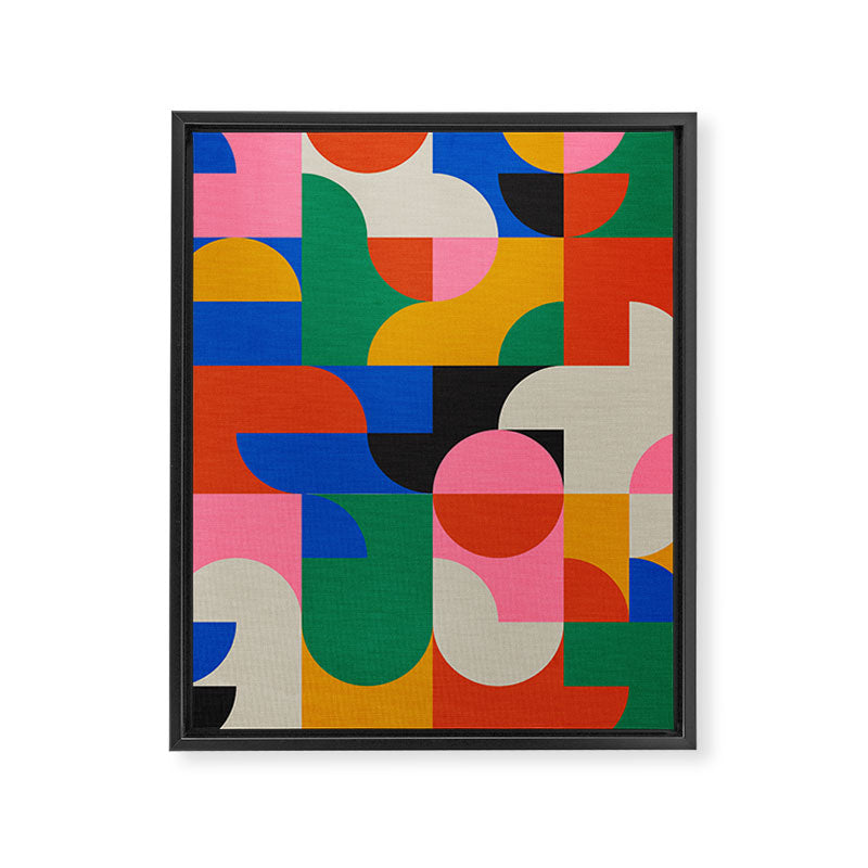 BAUHAUS PATTERN STUDY 01 Framed Canvas Print Gallery Image 6