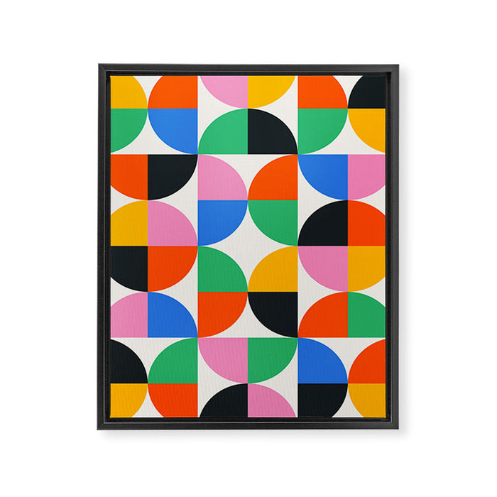 BAUHAUS PATTERN STUDY 02 Framed Canvas Print Gallery Image 1
