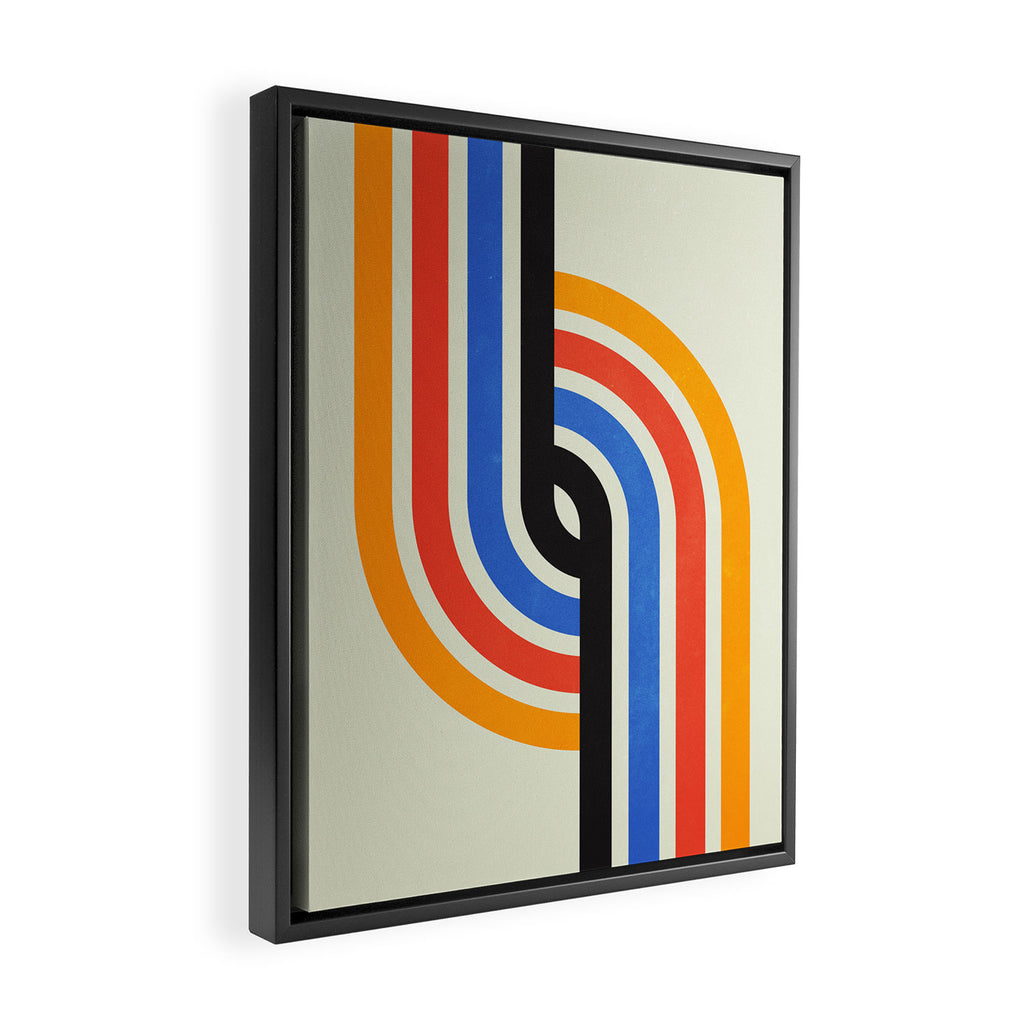 Bauhaus Tracks Framed Canvas Print Gallery Image 2