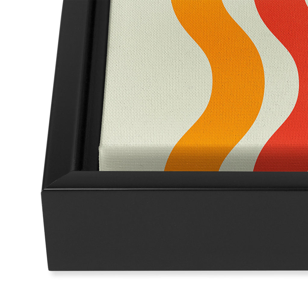 Bauhaus Waves Framed Canvas Print Gallery Image 3