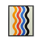 Bauhaus Waves Framed Canvas Print Gallery Image 6