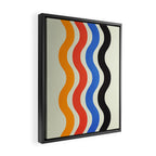Bauhaus Waves Framed Canvas Print Gallery Image 2