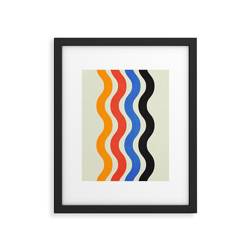 Bauhaus Waves Framed Art Print Gallery Image 4
