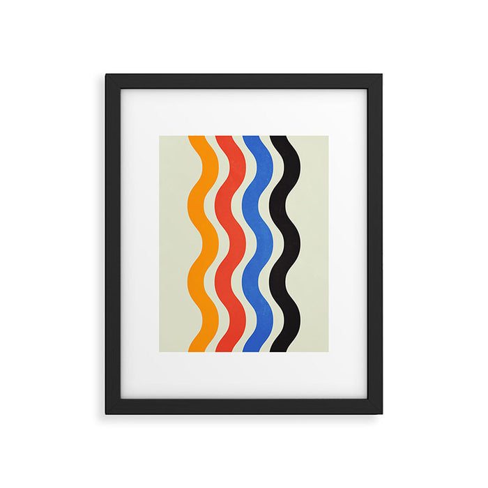 Bauhaus Waves Framed Art Print Gallery Image 1