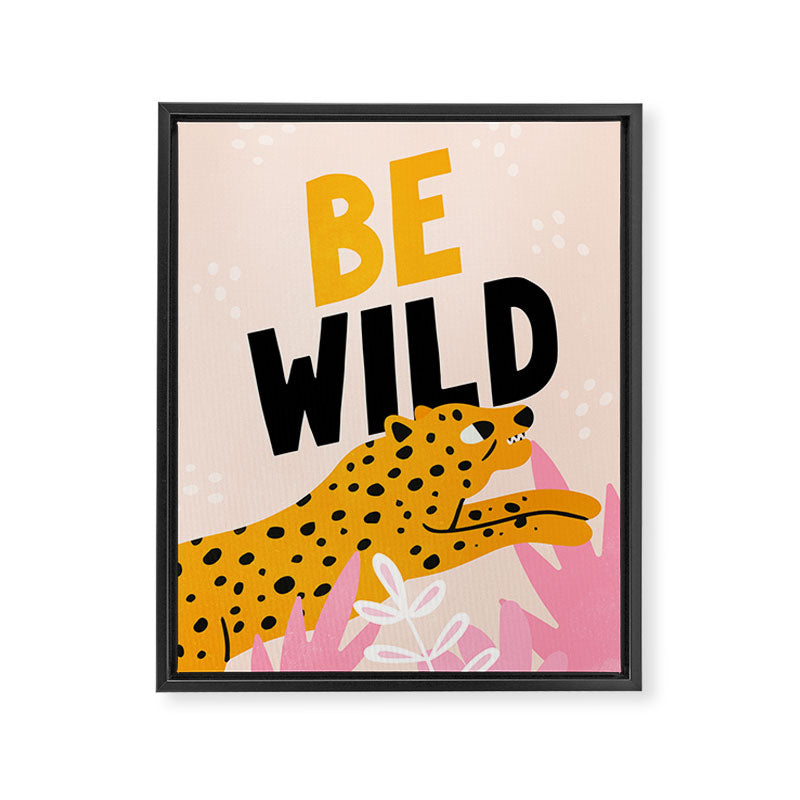 Be Wild: The Peach Edition Framed Canvas Print Gallery Image 6