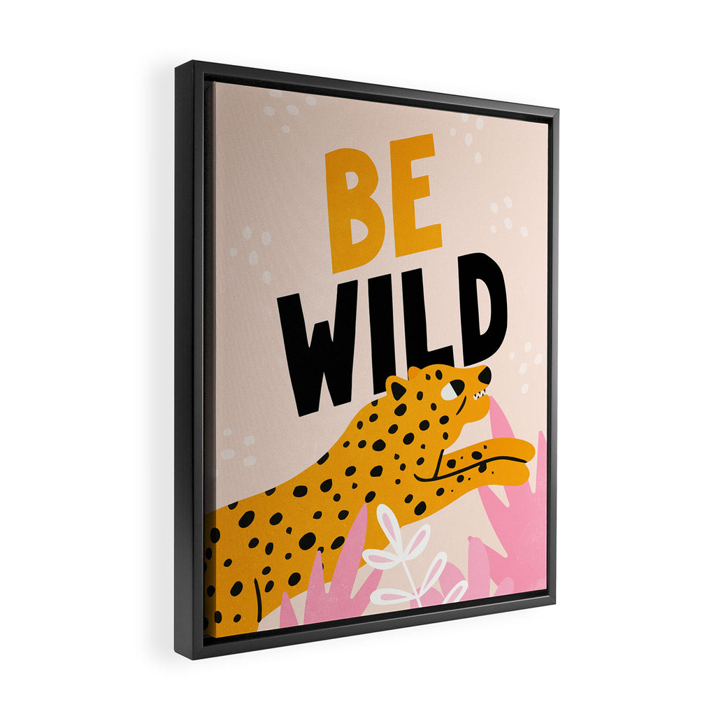 Be Wild: The Peach Edition Framed Canvas Print Gallery Image 2