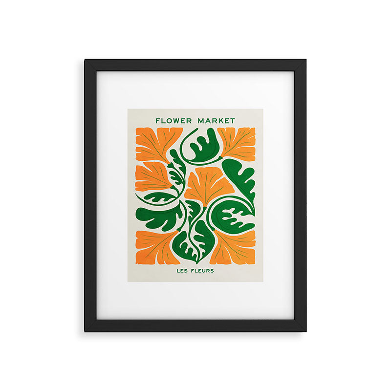 Blaze & Green: Les Fleurs | Flower Market 03 | Spring Summer 23 Framed Art Print Gallery Image 5
