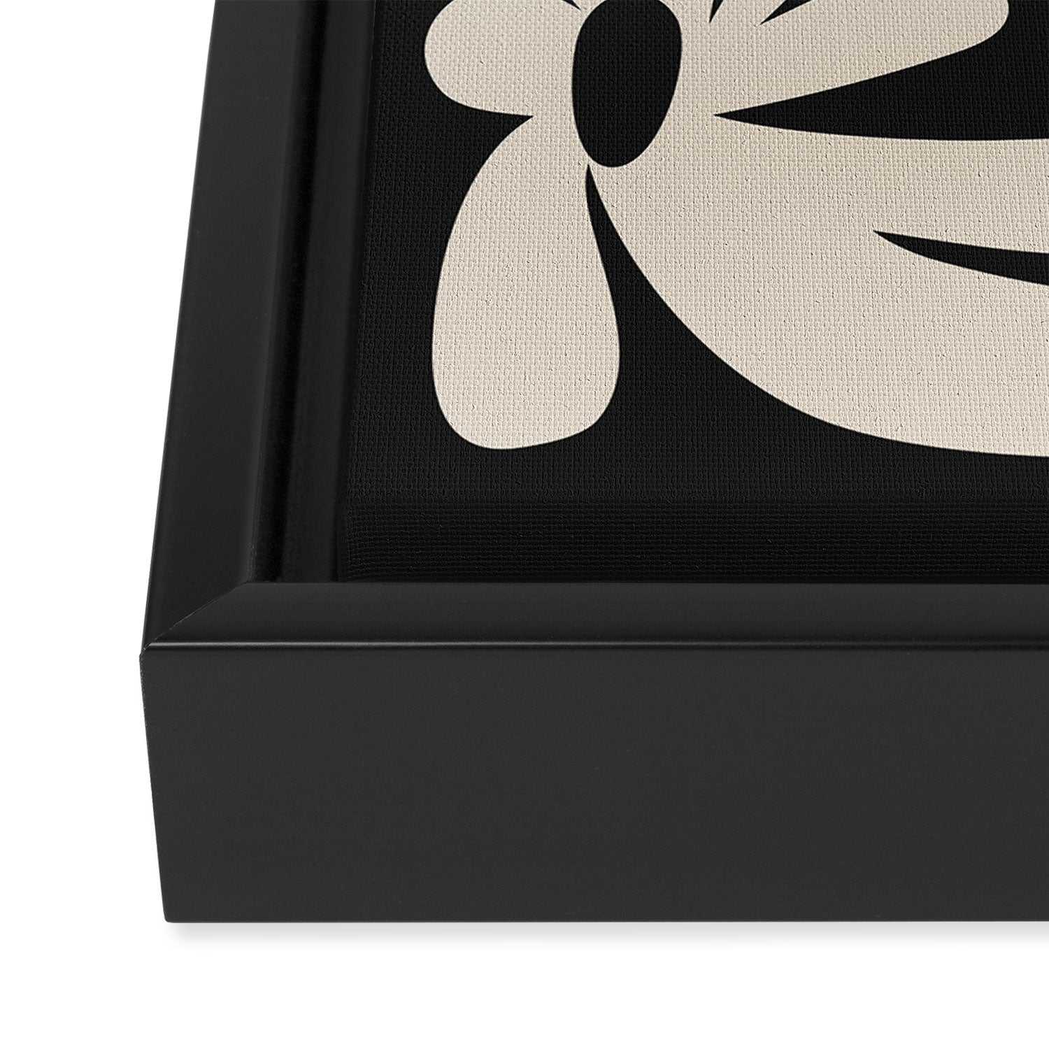 Bloom: Black & White Matisse Edition Framed Canvas Print Gallery Image 3