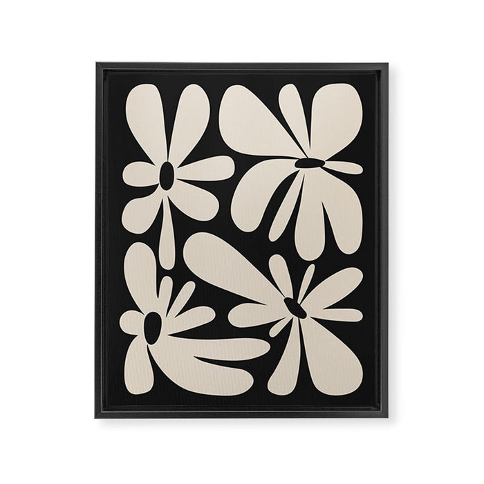 Bloom: Black & White Matisse Edition Framed Canvas Print Gallery Image 1