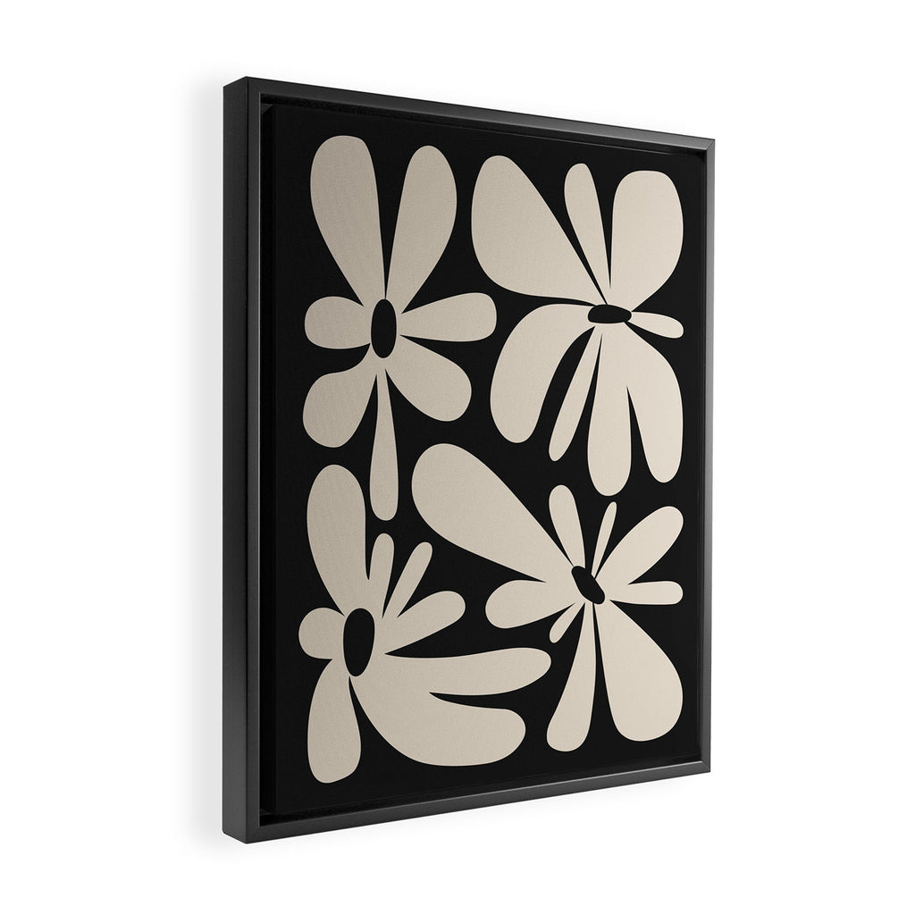 Bloom: Black & White Matisse Edition Framed Canvas Print Gallery Image 2