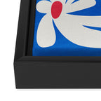 Bloom: Cobalt Blue Matisse Color Series 02 Framed Canvas Print Gallery Image 3