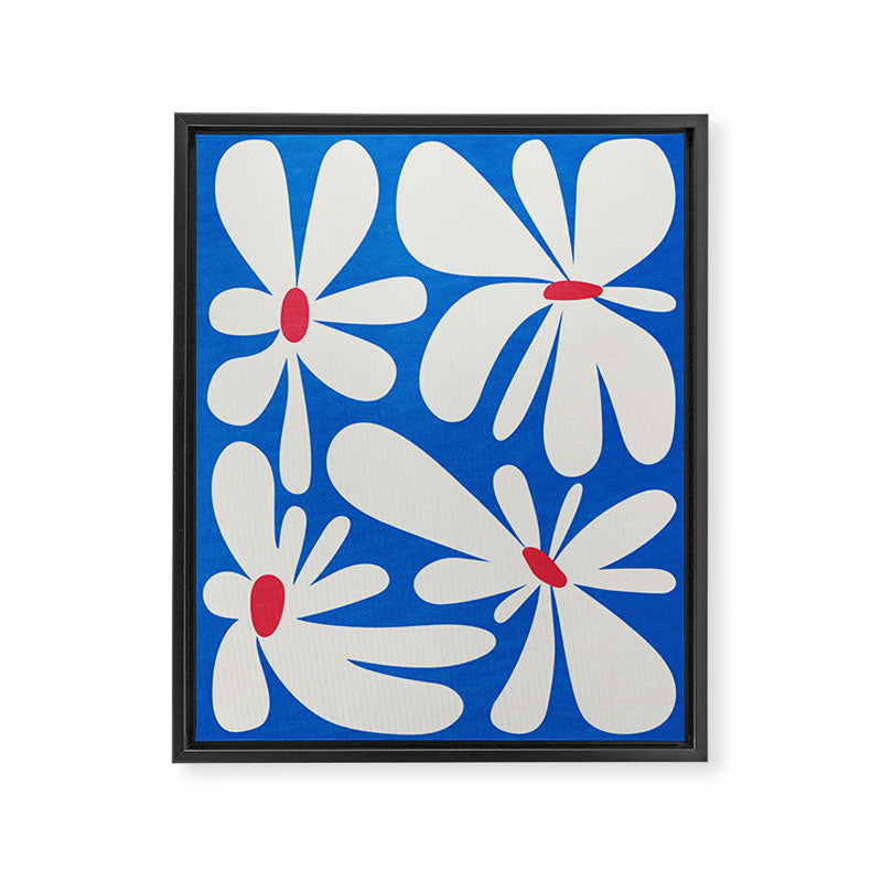 Bloom: Cobalt Blue Matisse Color Series 02 Framed Canvas Print Gallery Image 6