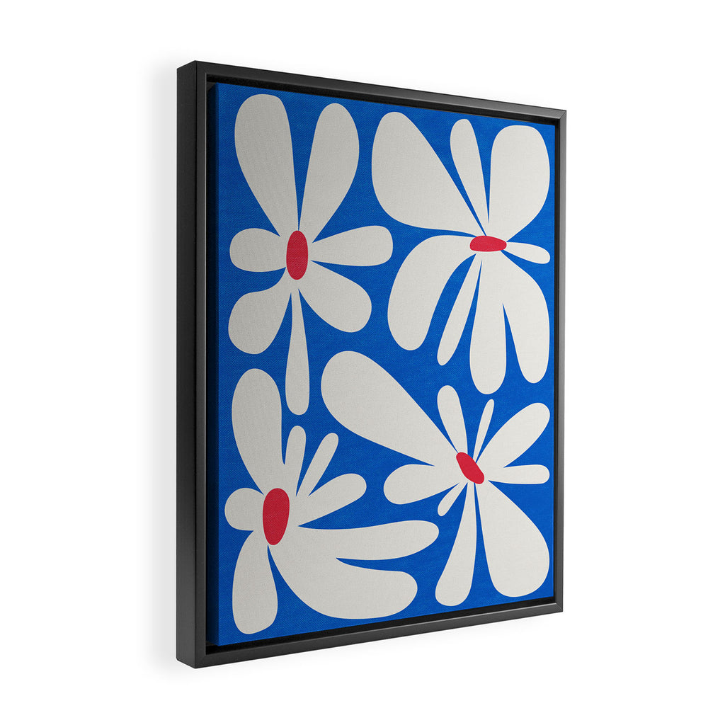 Bloom: Cobalt Blue Matisse Color Series 02 Framed Canvas Print Gallery Image 2