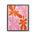 Bloom: Peach Matisse Color Series 04 Framed Canvas Print Gallery Image 6