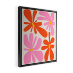 Bloom: Peach Matisse Color Series 04 Framed Canvas Print Gallery Image 2