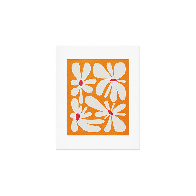 Bloom: Tangerine Matisse Color Series 03 Art Print Gallery Image 1