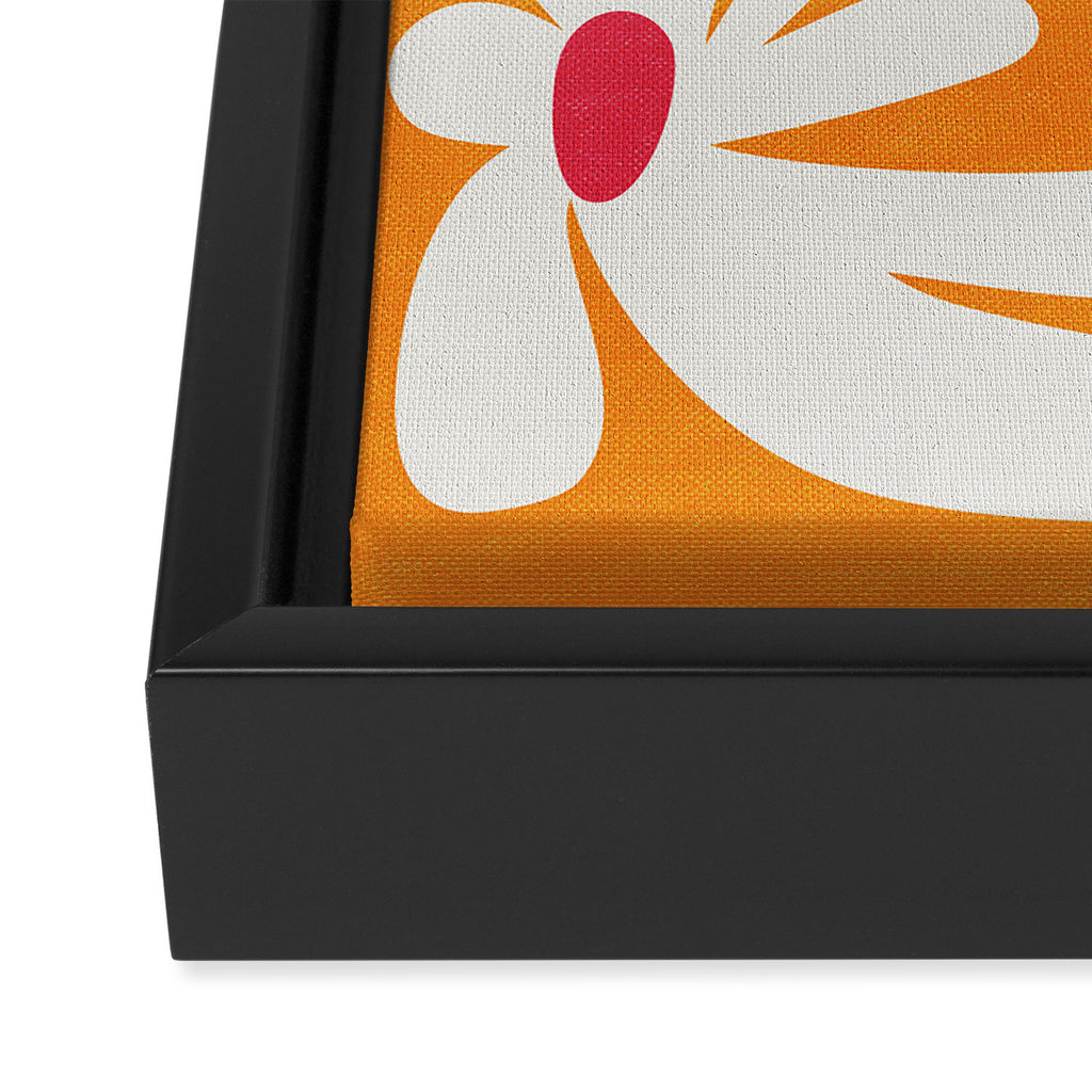 Bloom: Tangerine Matisse Color Series 03 Framed Canvas Print Gallery Image 3