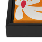 Bloom: Tangerine Matisse Color Series 03 Framed Canvas Print Gallery Image 3