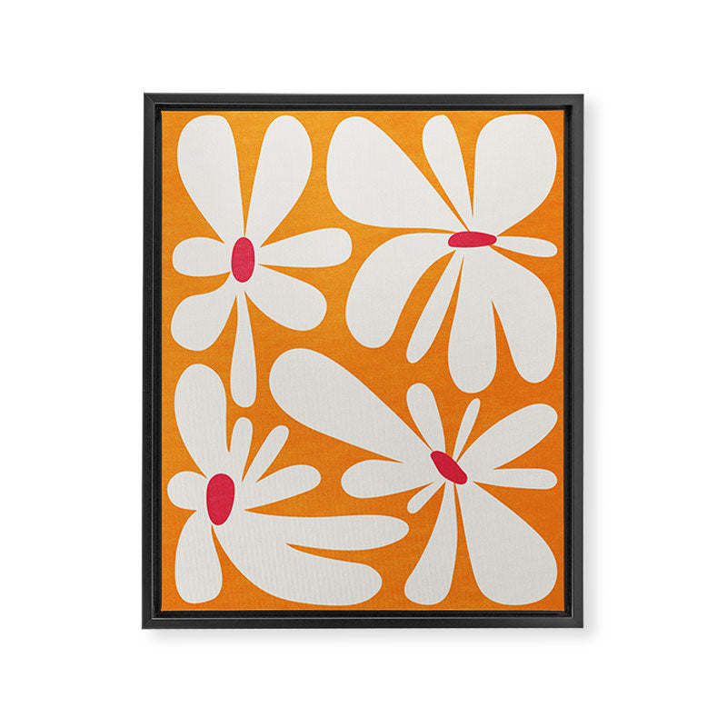 Bloom: Tangerine Matisse Color Series 03 Framed Canvas Print Gallery Image 6