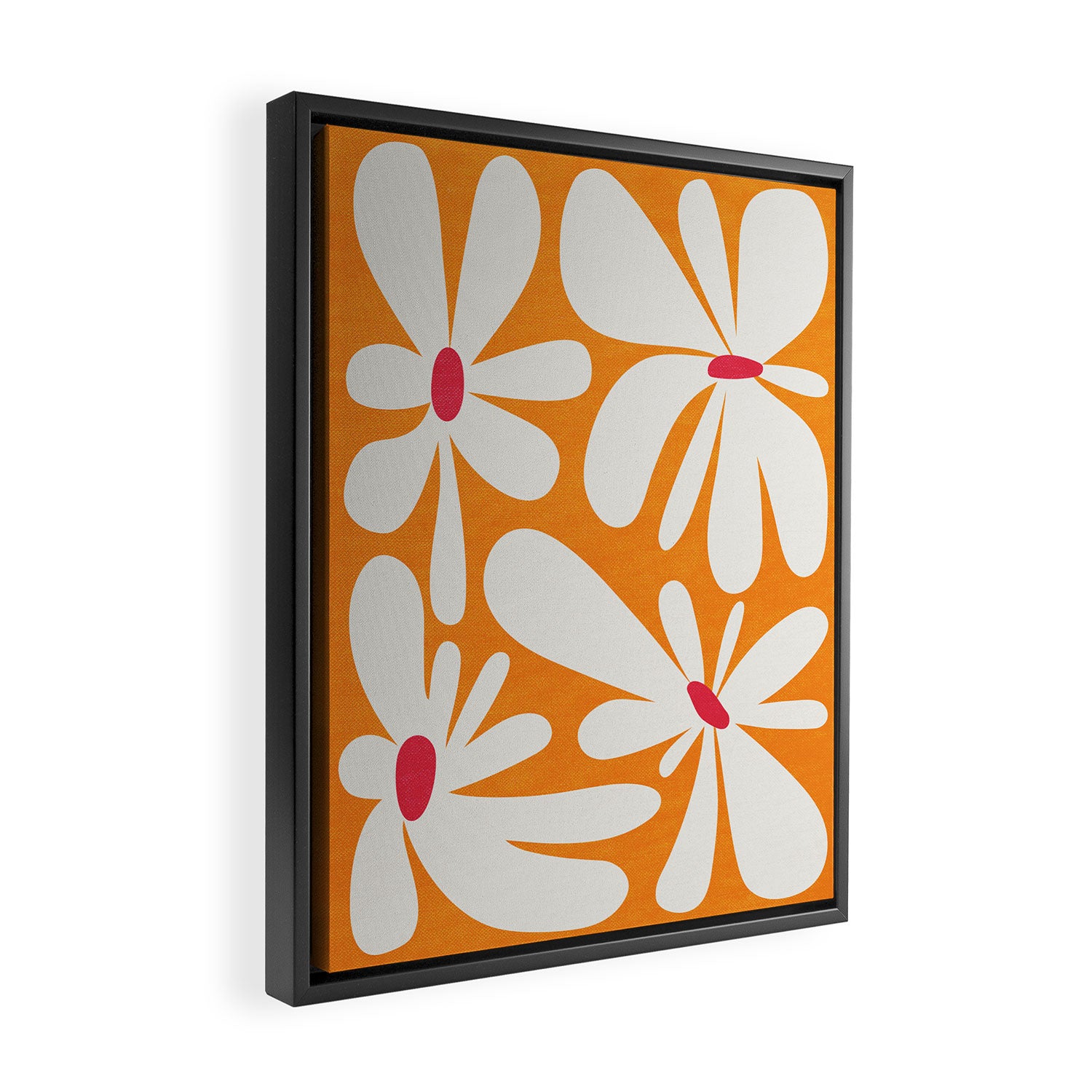 Bloom: Tangerine Matisse Color Series 03 Framed Canvas Print Gallery Image 2