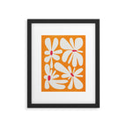 Bloom: Tangerine Matisse Color Series 03 Framed Art Print Gallery Image 5