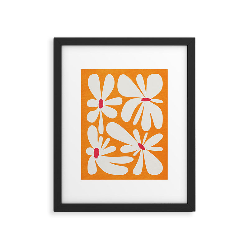 Bloom: Tangerine Matisse Color Series 03 Framed Art Print Gallery Image 5