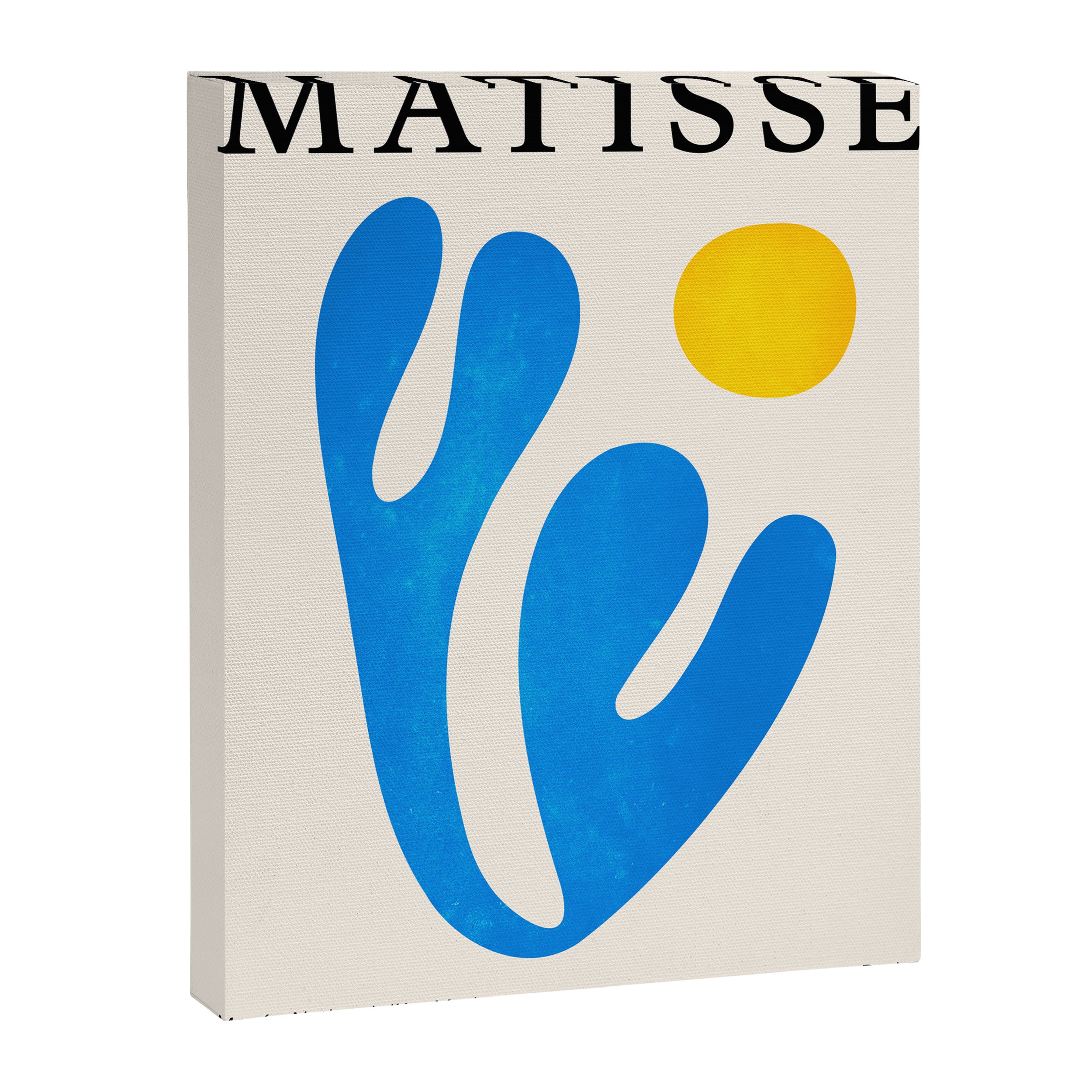 Blue Leaf & Sun: Matisse Paper Cutouts I Canvas Print Gallery Image 6