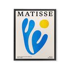Blue Leaf & Sun: Matisse Paper Cutouts I Framed Canvas Print Gallery Image 6
