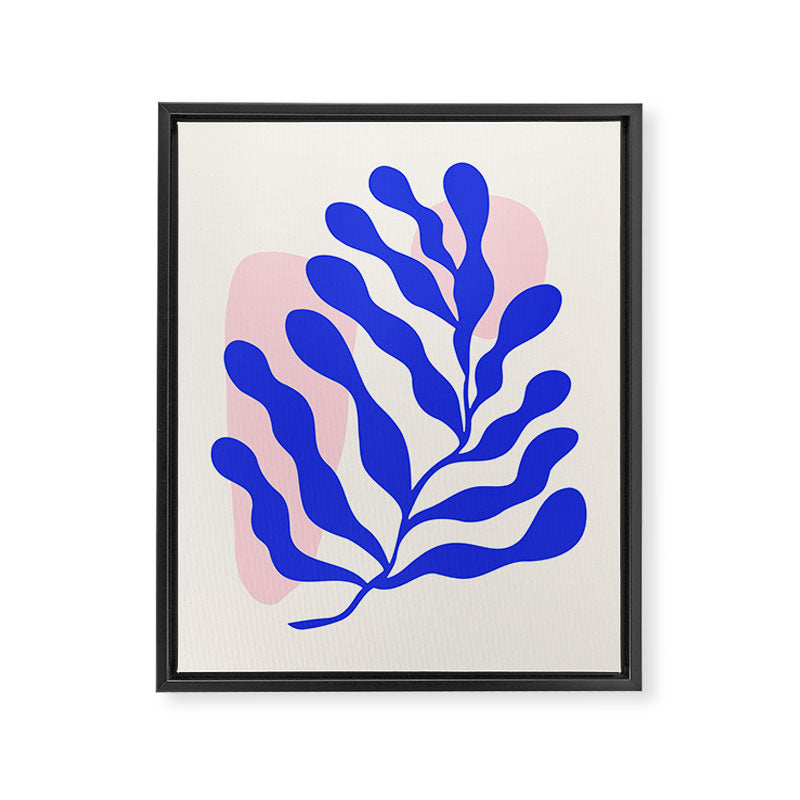Blue Matisse Ferns Framed Canvas Print Gallery Image 6