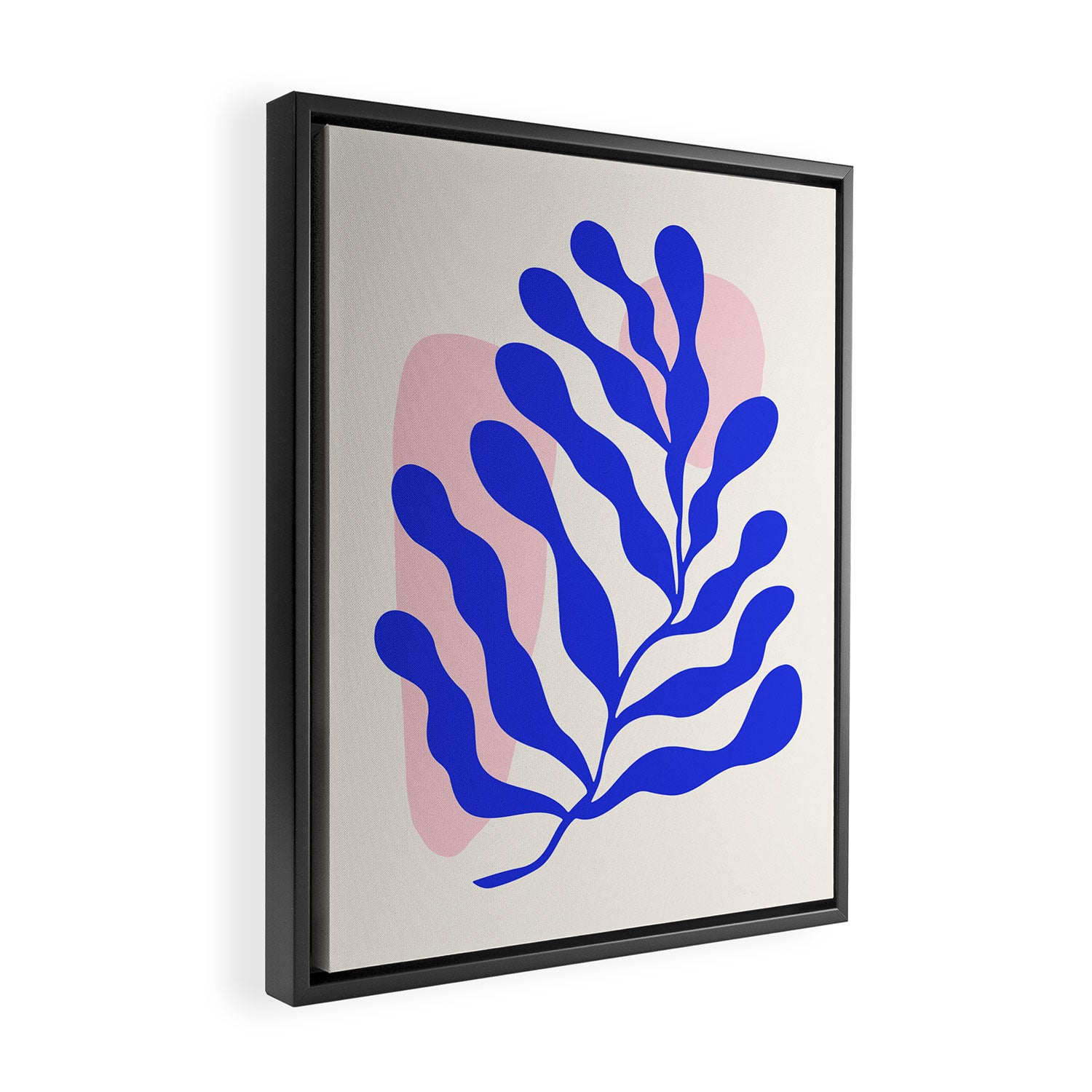 Blue Matisse Ferns Framed Canvas Print Gallery Image 2